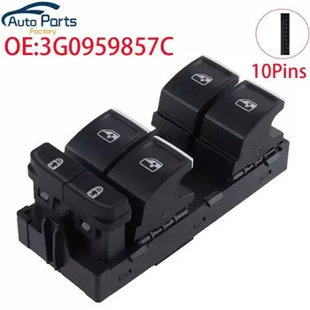 Новая кнопка включения стеклоподъемника для Volkswagen VW Touran Touareg Skoda Supreb Karoq Kodiaq 3G 0959857 C 3G 0959857 Б