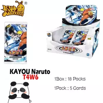 Новая коллекционная карточка KAYOU «Наруто T4W6 Wave 6», настольная боевая игра TCG, игральная карточка для хобби и боевых действий, подарки для детей