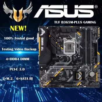 Новая материнская плата Asus TUF B365M-PLUS Gaming LGA1151 DDR4 HDMI WiFi M.2 mATX