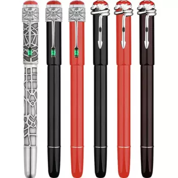Новая Металлическая перьевая ручка Majohn F9S из смолы, винтажная Классическая винтажная ручка с чернилами в виде змеи/паука, с тонким чернильным пером 0,5 мм