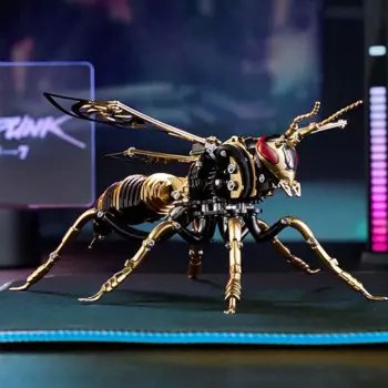 Новая Металлическая сборная 3d-модель шмеля в виде насекомых, игрушки ручной работы в сборе «сделай сам», подарок на день рождения, Детские механические развивающие игрушки