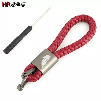 Новая мода мотоциклетные кожаные веревочные аксессуары брелок для ключей держатель для ключей для Honda Civic XR-V CRV HRV City Odyssey Accord Fit