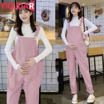 Новая мода Одежда для беременных 2023 Комбинезоны для беременных женские Комбинезоны повседневные брюки для беременных брюки без рукавов для беременных