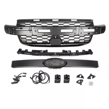 Новая модульная решетка US MP для Ford Ranger T9 Raptor, решетки 2023-2024, решетка с маленьким желтым фонарем, размеры XL + XLS WILDTRACK