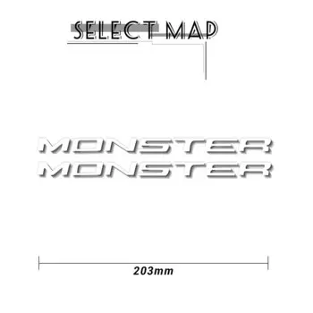 Новая мотоциклетная наклейка, s-образный светоотражающий водонепроницаемый корпус, топливный бак, Набор наклеек с логотипом для Ducati monster MONSTER 600, 620, 646, 690