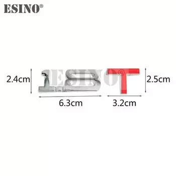 Новая наклейка на бампер, металлическая наклейка с эмблемой Turbo TSI, бейдж на багажник заднего багажника, хромированная красная наклейка 1,5 T 1,6 T 1,8 T 2,0 T 2,2 T 2,4 T 2,5 T 3,0 T