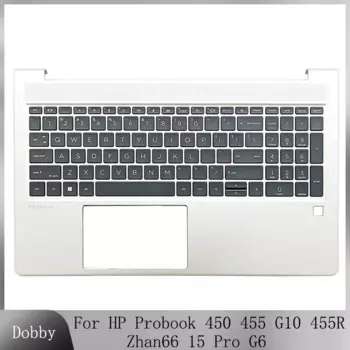 Новая Оригинальная клавиатура US для ноутбука HP Probook 450 455 G10 455R Zhan66 15 Pro G6, подставка для рук, верхняя крышка, подсветка, клавиатура