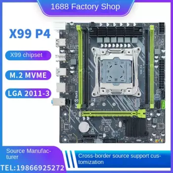 Новая основная плата X99, настольный компьютер, память DDR4, совместимая с ECC LGA-2011-3 E5 2680V3V4