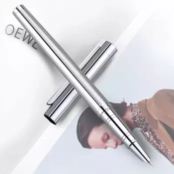 Новая перьевая ручка LOEWE 905, яркая хромированная, матовая, иридиевое золото, EF/F, 0,38/0,5 мм, чернильное перо, металлическая ручка для офиса, подарок для письма