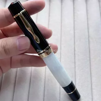 Новая перьевая ручка MAJOHN P139, большая поршневая, оранжевая, No 6/8 EF/F/M, наконечник из твердой резины, цельномедная структура, чернила для письма, подарочные ручки