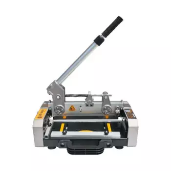 Новая пила для деревянного пола, бесшумная и бесшумная гильотинная ручная резка, декоративный тип, деревообрабатывающий камень, пластиковый пол, специальная машина.