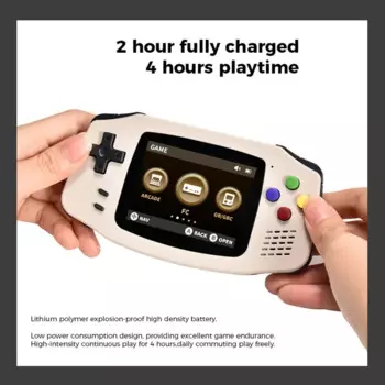 Новая портативная игровая консоль POWKIDDY A30 32G Встроенная 2,5-дюймовая игровая консоль с высоким разрешением LPS, детский подарок