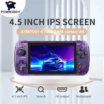 Новая портативная Ретро игровая консоль X39Pro POWKIDDY, 4,5 дюйма, HD экран, поддержка двух игроков, дешевые детские рождественские подарки
