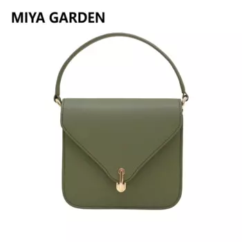 Новая простая Модная Сумка-Кроссбоди MIYA GARDEN, женская сумка через плечо, кожаная легкая Высококачественная сумка-клатч