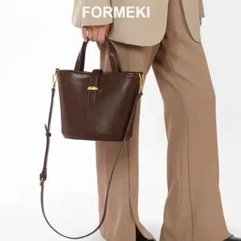 Новая Ретро сумка-мешок Formeki, женская сумка в Корейском стиле, женская сумка через плечо, многофункциональная женская сумка на осень и зиму