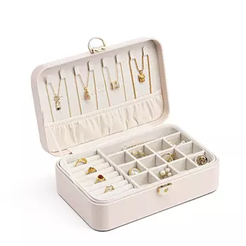 Новая шкатулка для украшений с замком, антиокислительная Золотая Шкатулка для ювелирных украшений, для путешествий