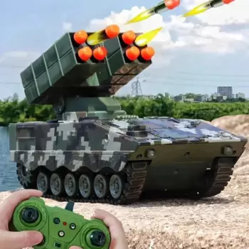 Новая Военная война 2,4g Радиоуправляемый ракетный автомобиль боевой танк с дистанционным управлением автомобиль со стреляющими пулями модель мальчика Радиоуправляемый Танк игрушка подарок