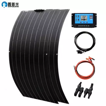 Новая Высокоэффективная солнечная панель 18V солнечные панели 120w Гибкая монокристаллическая солнечная панель s наборы 240 Вт 360 Вт 600 Вт система 1065*550*3mm