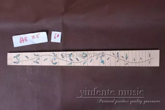 Новая высококачественная подставка для гитары 1x25,5 дюйма, электрическая гитара, Кленовая деревянная брикет 6 #, инкрустация