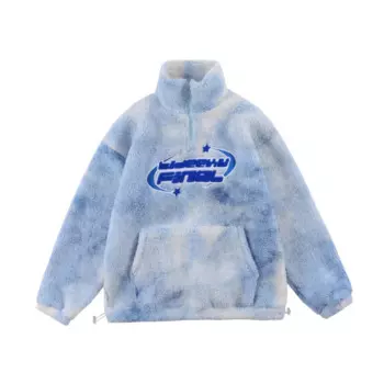 Новая высококачественная зимняя брендовая одежда, толстая мужская уличная свободная куртка с воротником-стойкой, свободная куртка из овечьей шерсти