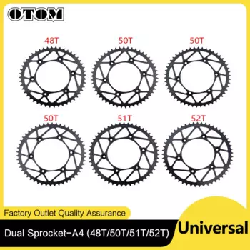 Новая Задняя звездочка для мотоцикла 48T 50T 51T 52T Стальная Задняя звездочка Cog 520 цепь для KTM HUSQVARNA GASGAS HONDA YAMAHA KAWASAKI RM