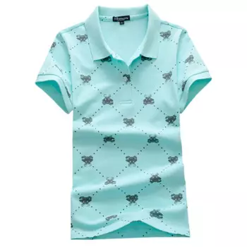 Новая женская одежда для гольфа, Спортивная рубашка для отдыха на открытом воздухе, Женская дышащая рубашка-поло с принтом и коротким рукавом, Повседневная футболка, Топ