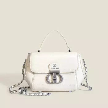 Новая женская сумка 2024, популярная модная маленькая квадратная ретро сумка, Высококачественная Женская Роскошная Сумка через плечо