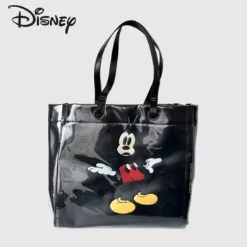 Новая женская сумка Disney с Микки, модная женская сумка через плечо с мультяшным рисунком, вместительная Роскошная Брендовая женская сумка высокого качества