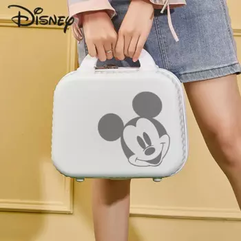Новая женская сумка для макияжа Disney с Микки Маусом, Модный Высококачественный бокс из АБС-пластика для домашнего хранения, мультяшная универсальная Вместительная женская сумочка