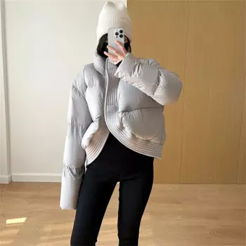 Новая зимняя куртка с хлопковой подкладкой, теплая парка, женская утепленная Свободная куртка, женское ветрозащитное зимнее пальто, женская пуховая куртка, верхняя одежда