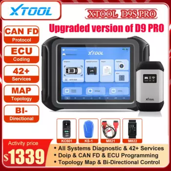 Новейшие Автомобильные диагностические инструменты XTOOL D9S Pro с топологической картой XTOOL D9 Pro DoIP D9PRO программирование ключей кодирование ЭБУ 42 + сбросы