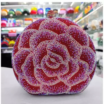 Новейшие вечерние сумки для женщин с розовым цветком, низкая цена, Кристальные вечерние сумки для свадьбы, искусственный кошелек, женская сумка, клатч, сумки, сумочки на цепочке