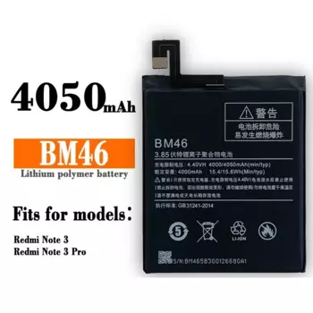 Новейший аккумулятор BM46 4050 мАч для Xiaomi Redmi Note 3 / Note 3 Pro, сменный литий-ионный аккумулятор для телефона + Бесплатные инструменты