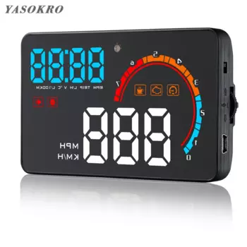 Новейший D2000 автомобильный HUD OBD2 лобовое стекло проектор светодиодный дисплей 4,0 ''усталость скорость предупреждение расход топлива диагностический