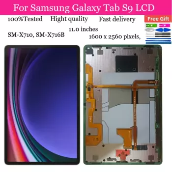 Новинка 11,0, ЖК-дисплей для Samsung Galaxy Tab S9 SM-X710, ЖК-дисплей с сенсорным экраном и дигитайзером в сборе