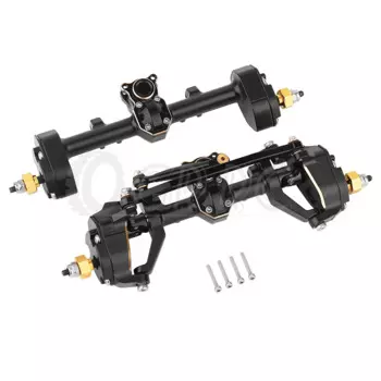 Новинка 1/24, сверхмощный латунный металлический портал, передняя задняя ось для 1:24 Axial SCX24 90081 C10 AXI00002 AXI0005, обновленные детали для радиоуправляемого автомобиля
