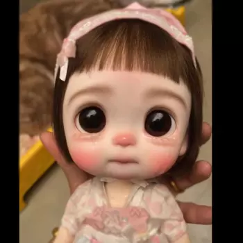Новинка 1/6, BJD кукла с большой головой из смолы, аксессуары, кукла без макияжа
