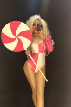 Новинка 2020, женское сексуальное боди, серия Lollipop, для ночного клуба, вечеринки, танцора, певицы, сценические костюмы (не включает Lollipop)