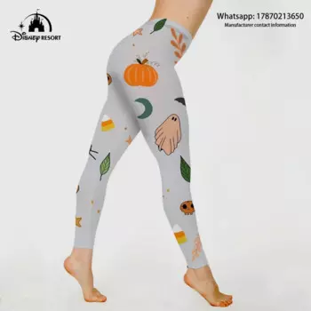 Новинка 2022, Брендовые женские бесшовные брюки Disney для спортзала, йоги, спортивная одежда, эластичные леггинсы с высокой талией для тренировок и фитнеса, спортивные брюки