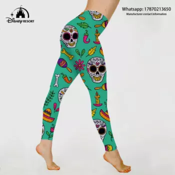 Новинка 2022, Брендовые женские бесшовные брюки Disney для спортзала, йоги, спортивная одежда, эластичные леггинсы с высокой талией для тренировок и фитнеса, спортивные брюки