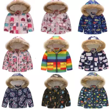 Новинка 2022, милое детское пальто, модная плотная теплая детская толстовка с капюшоном для мальчиков и девочек, комбинезоны, детские куртки, ветрозащитная верхняя одежда