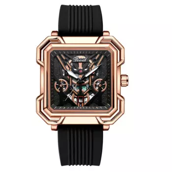 Новинка 2022, мужские часы с квадратным ремешком, модные трендовые Мужские кварцевые часы, светящиеся водонепроницаемые спортивные мужские часы, наручные часы с силиконовым ремешком