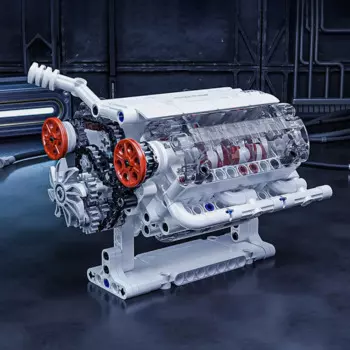 Новинка 2023, модель двигателя ONEBOT V6, модель автомобильного двигателя, модель настольного ПК, подарок «сделай сам»