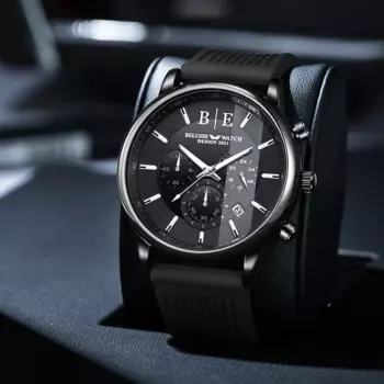 Новинка 2023, модные Студенческие Кварцевые часы, трендовые часы, водонепроницаемые многофункциональные спортивные мужские часы с силиконовым ремешком, мужские часы