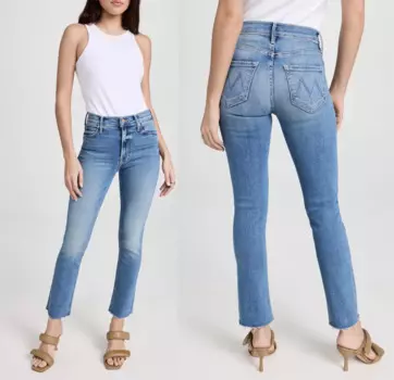 Новинка 2023, Модные женские повседневные джинсовые брюки, эластичные облегающие свободные прямые укороченные джинсы с высокой талией