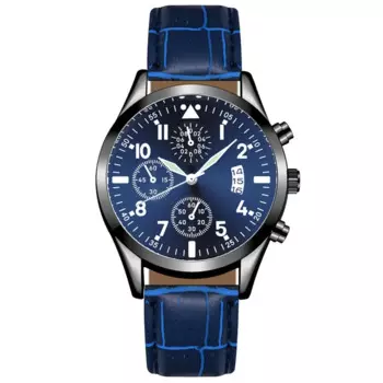 Новинка 2023, мужские часы, часы с кожаным ремешком и хронометром, водонепроницаемые спортивные Автоматические Мужские кварцевые часы с датой, мужские часы Reno Masculino