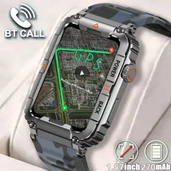 Новинка 2023, мужские Смарт-часы, голосовой помощник ии, GPS, трек движения, военный мониторинг здоровья, водонепроницаемые Смарт-часы с Bluetooth и вызовом