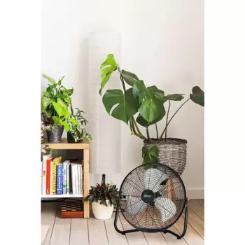 Новинка 2023, высокоскоростной подвесной вентилятор Comfort Zone CZHV12B | 3 скорости, 12-дюймовый вентилятор с цельнометаллической конструкцией, черный