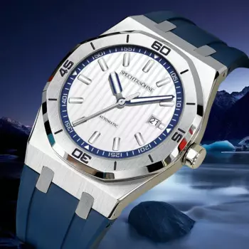 Новинка 2024 г., механические мужские часы на запястье с автоматическим приводом, с резиновым ремешком, Sapphire Miyota 8215 Movt, спортивные часы 40 мм