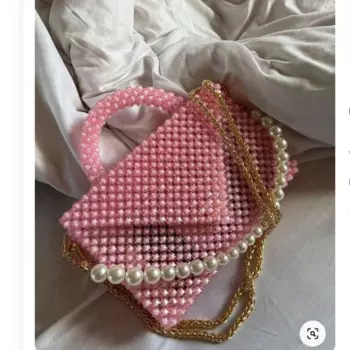 Новинка 2024, индивидуальные цвета, сумки через плечо ручной работы с цепочкой из бисера, модная женская сумка на плечо, женская сумочка для ужина